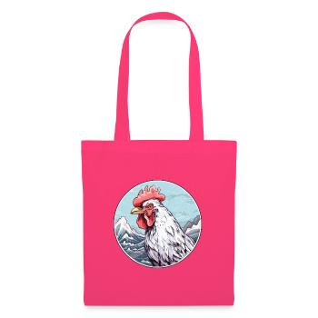 Hahn Aquarell Karikatur Kawaii Haustier Tier Farbe - Stoffbeutel - Azalea - Vorne