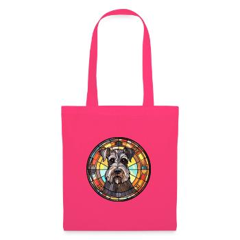 Standard Schnauzer Hunderasse Buntglas Colorfu - Stoffbeutel - Azalea - Vorne