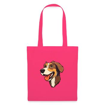 Laufhund Hunderasse Cartoon Kawaii Illustration - Stoffbeutel - Azalea - Vorne