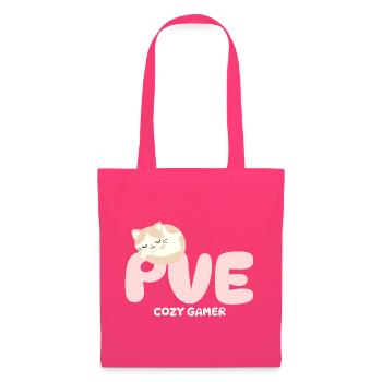 PVE Cozy Gaming Schlafkatze - Stoffbeutel - Azalea - Vorne