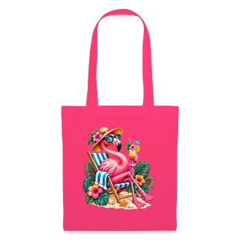 Niedlicher Flamingo Süße Flamingos - Stoffbeutel - Azalea - Vorne