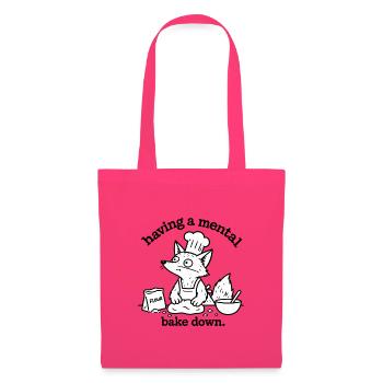 Mental Bake Down – Lustiger Fuchs beim Backen - Stoffbeutel - Azalea - Vorne