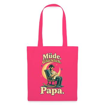 Frischgebackener Papa Schlafmangel Humor - Stoffbeutel - Azalea - Vorne