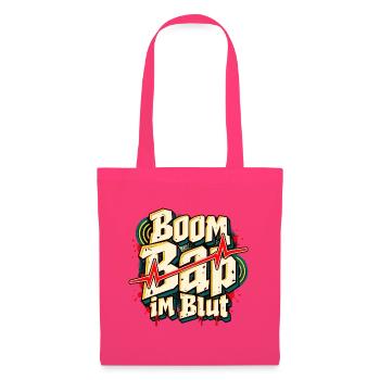 Boom Bap Oldschool Hip Hop Fan 80er 90er Rap - Stoffbeutel - Azalea - Vorne