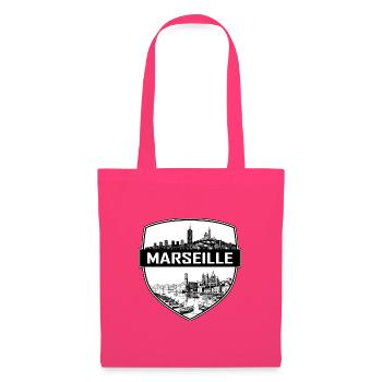 Marseille Frankreich Schildwappen Vieux-Port Geschenk - Stoffbeutel - Azalea - Vorne