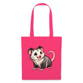 Kawaii Opossum – Süßer Beutelratten-Charme - Stoffbeutel - Azalea - Vorne