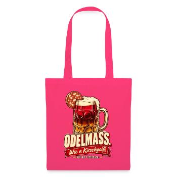 Odelmaß wie a Kirschgoiß - Stoffbeutel - Azalea - Vorne
