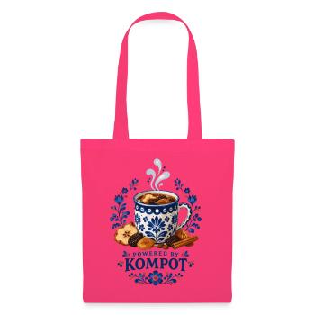 Angetrieben von Kompot Polish Christmas Folk Design - Stoffbeutel - Azalea - Vorne