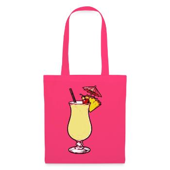 Tropischer Ananas-Cocktail - Stoffbeutel - Azalea - Vorne