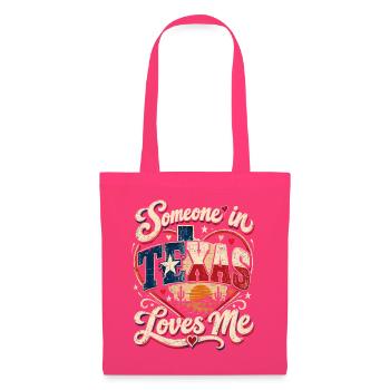 Texas Liebe Vintage Druck - Stoffbeutel - Azalea - Vorne