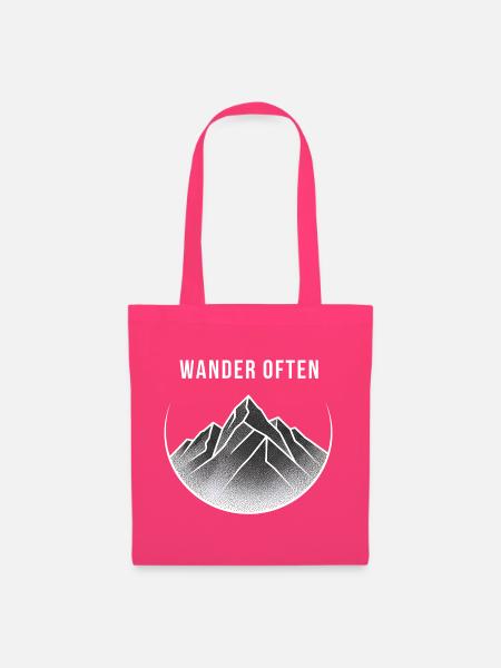 Wander oft Bergabenteuer - Stoffbeutel - Azalea