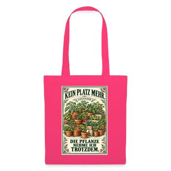 Kein Platz mehr – Gartenliebe im Vintage-Look - Stoffbeutel - Azalea - Vorne