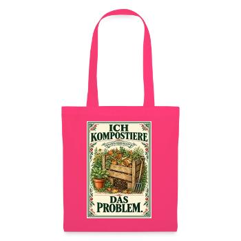 Ich kompostiere das Problem – Vintage-Garten - Stoffbeutel - Azalea - Vorne