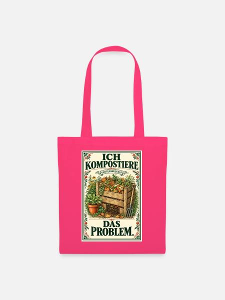 Ich kompostiere das Problem – Vintage-Garten - Stoffbeutel - Azalea