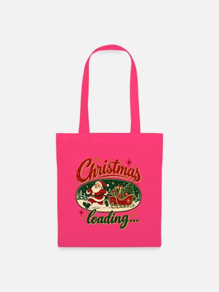 Christmas Loading Funny Santa Holiday Gaming Style - Stoffbeutel - Azalea