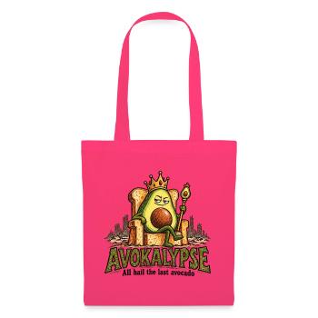 Avocado Apocalypse King Lustiges Essen Wortspiel Humor - Stoffbeutel - Azalea - Vorne
