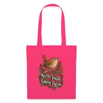 Zaunkönig - Kleine Vögel Große Freude - Stoffbeutel - Azalea - Vorne