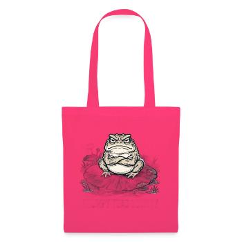 Grumpy Toad Society T-Shirt — Vintage-japanische Toa - Stoffbeutel - Azalea - Vorne