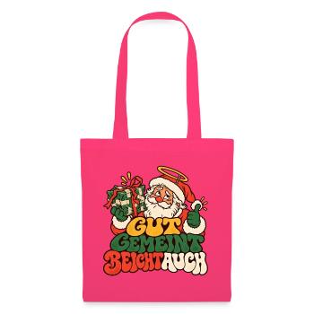 Gut gemeint Weihnachtsmann Geschenk Lustiger Spruc - Stoffbeutel - Azalea - Vorne