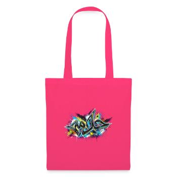 Neon-Graffiti-Explosion - Stoffbeutel - Azalea - Vorne