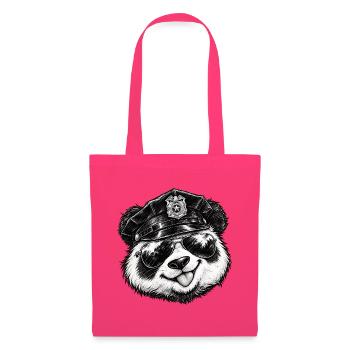 Cool Panda Polizei Sonnenbrille Panda Lover Kunst - Stoffbeutel - Azalea - Vorne