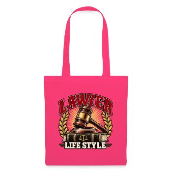 Anwalts-Lebensstil-Emblem - Stoffbeutel - Azalea - Vorne