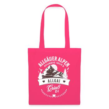 Allgäuer Alpen Pfundig Ischs Allgai Griaß Di Gesch - Stoffbeutel - Azalea - Vorne