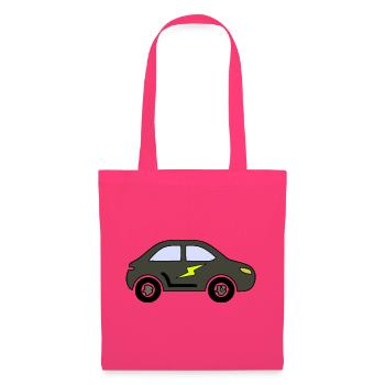 Blitzauto Silhouette - Stoffbeutel - Azalea - Vorne