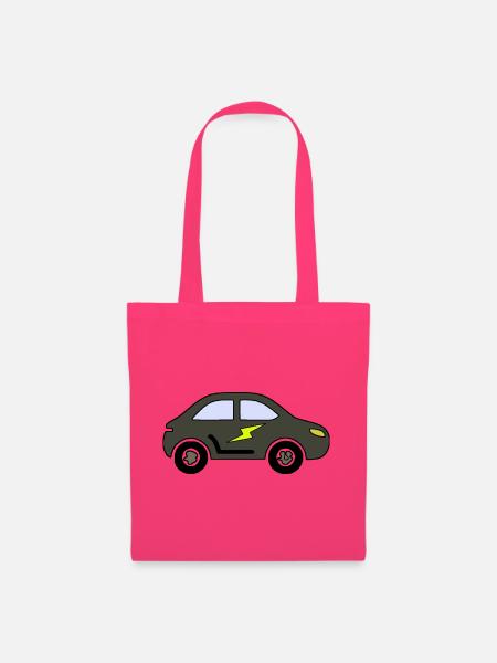Blitzauto Silhouette - Stoffbeutel - Azalea