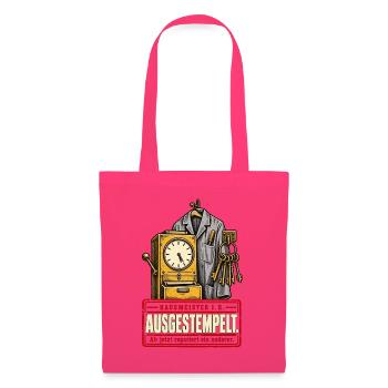Ausgestempelt Hausmeister in Rente - Stoffbeutel - Azalea - Vorne