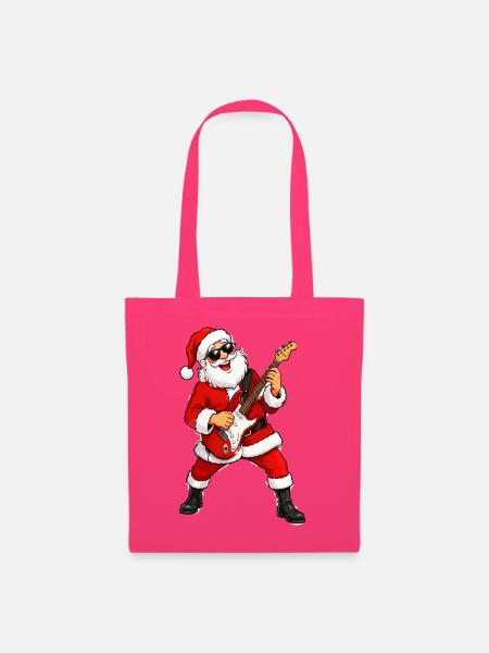 Weihnachts-Rocker Santa - Stoffbeutel - Azalea