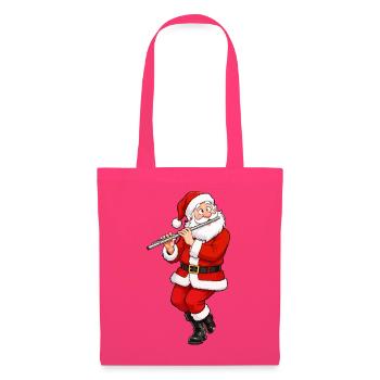 Weihnachts-Santa Flötenmelodie - Stoffbeutel - Azalea - Vorne