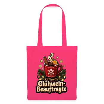 Offizielle Glühwein-Beauftragte Weihnachtsmarkt - Stoffbeutel - Azalea - Vorne