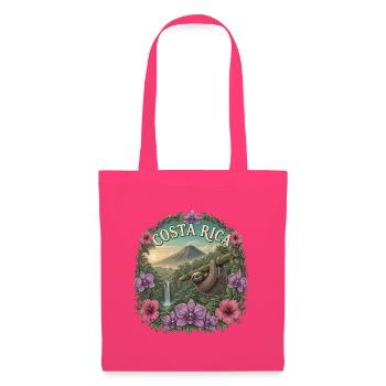 Costa Rica – Pura Vida Tropen Reise Geschenk - Stoffbeutel - Azalea - Vorne