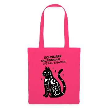 Schnurrrsalabimbam - Gib mir Snacks! - Katze - Stoffbeutel - Azalea - Vorne