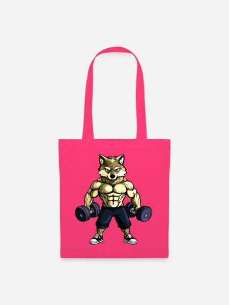 Starker Wolf / Bodybuilding - Stoffbeutel - Azalea