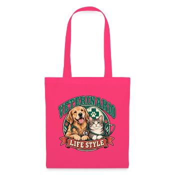 Veterinärleben Hund und Katze - Stoffbeutel - Azalea - Vorne