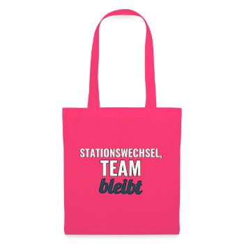 Abschiedsgeschenk fürs Pflegeteam beim Wechsel - Stoffbeutel - Azalea - Vorne