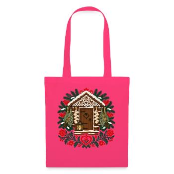 Polnisches Volks-Weihnachtshütten-Winterdesign - Stoffbeutel - Azalea - Vorne