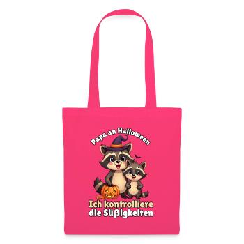 Papa an Halloween kontrolliert Süßigkeiten - Stoffbeutel - Azalea - Vorne
