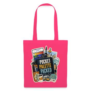 POCKET PALETTE PACKED - Stoffbeutel - Azalea - Vorne