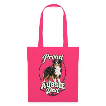 Stolzer australischer Vater – Vater eines australischen Schäferhundes - Stoffbeutel - Azalea - Vorne