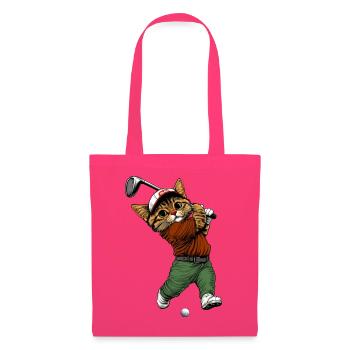 Golf Katzen - Stoffbeutel - Azalea - Vorne