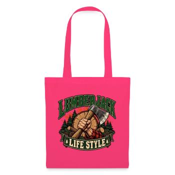 Lebensstil eines Holzfällers - Stoffbeutel - Azalea - Vorne