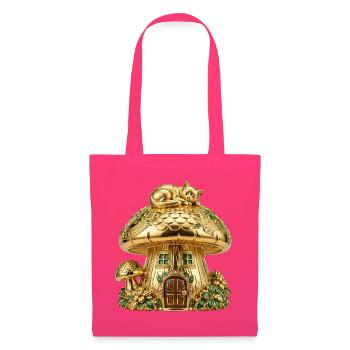 Golden Mushroom House mit Kätzchen - Stoffbeutel - Azalea - Vorne