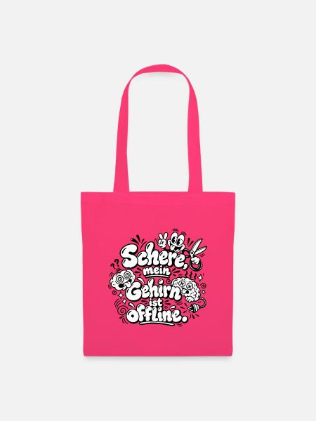 Schere, mein Gehirn ist offline - Stoffbeutel - Azalea