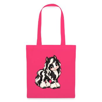 Tinker Irish Cob im Kawaii-Stil - Stoffbeutel - Azalea - Vorne