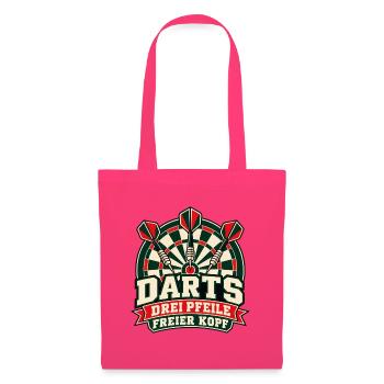 Darts – Drei Pfeile, freier Kopf - Stoffbeutel - Azalea - Vorne