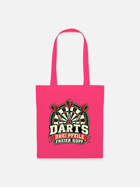 Darts – Drei Pfeile, freier Kopf - Stoffbeutel - Azalea