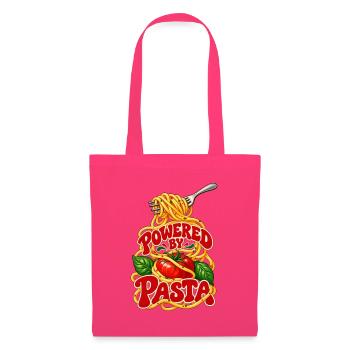 Powered by Pasta: Italienisches Essen - Stoffbeutel - Azalea - Vorne